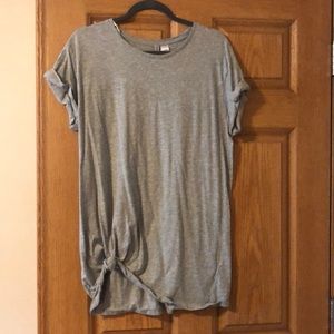 Grey t-shirt dress